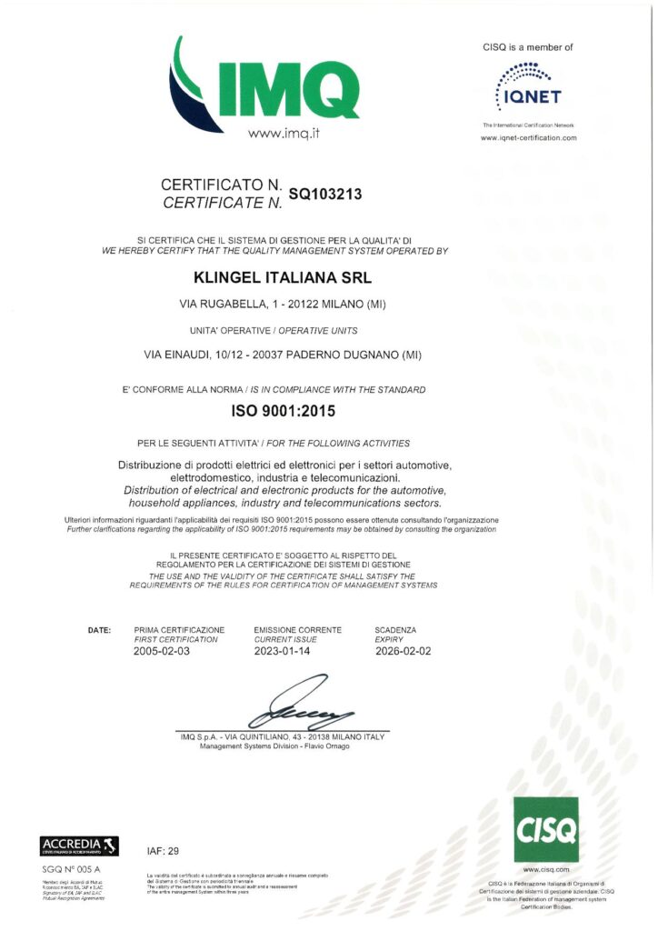 Certificazione-IMQ ISO 2023